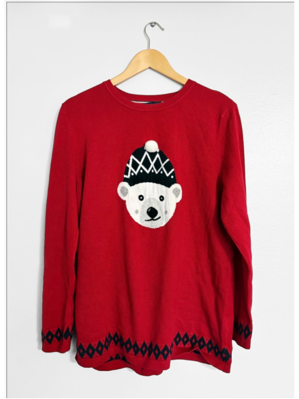 Tommy Hilfiger Polar Bear Christmas or Winter Sweater - Picture 2 of 5